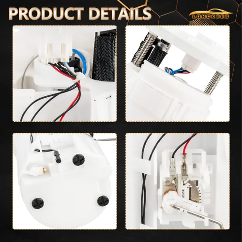 Miniatura 7 de Conjunto de bomba de combustible eléctrica COMPATIBLE CON Nissan Sentra 2007–2012 – con unidad de envío de combustible – Reemplaza OE# E8752M