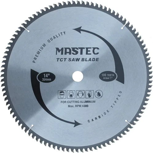 Miniatura 7 de 10 pulgadas 80 dientes TCG para aluminio y metales no ferrosos corte hoja de sierra con eje de 5/8 pulgadas