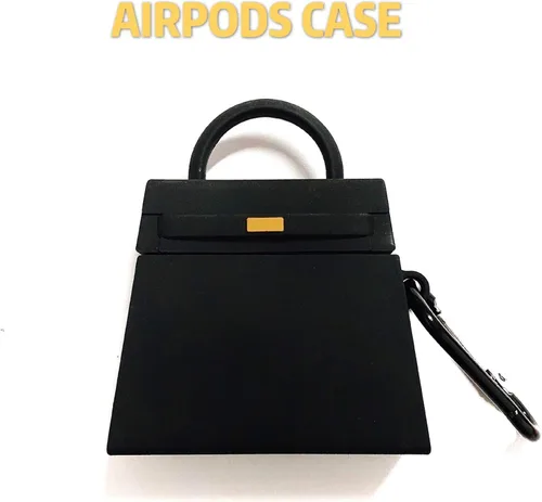 Miniatura 4 de Funda Compatible con AirPods 1/2, Funda de Bolso Mini Creativa de Moda para Niñas, Elegante Funda de Carga de Protección de Auriculares Inalámbricos