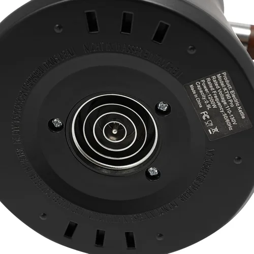 Miniatura 6 de Hervidores eléctricos, 1200 W, 0.9 L, temperatura variable digital, cuello de cisne, hervidor eléctrico para verter sobre café, control de Negro
