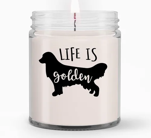 Miniatura 382 de Velas Golden Retriever para mamá, regalos para mujer, regalos para ella, esposa, novia, regalos de cumpleaños para mujeres, mamá, mejor amiga, Vela