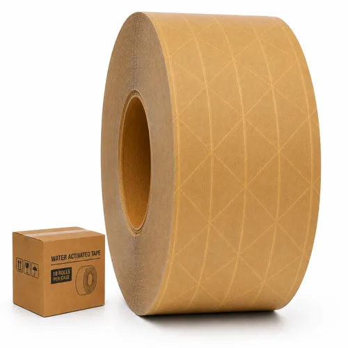 Miniatura 7 de GGR Supplies T.R.U. WAT-WAE - Cinta adhesiva de papel kraft reforzada activada por agua, cinta de embalaje a prueba de manipulaciones para envíos