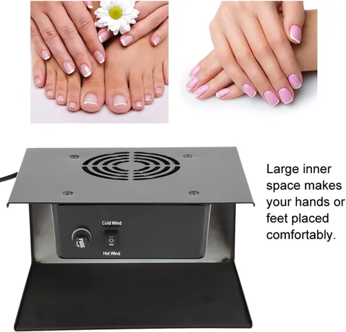 Miniatura 3 de Secador de esmalte de uñas de 300 W, secado rápido, secado rápido, secado de uñas, secador de esmalte de gel para manos y pies, viento caliente