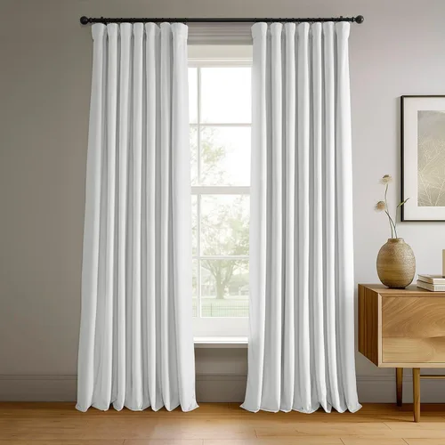 Miniatura 52 de HPD Half Price Drapes Cortinas Opacas Térmicas de Terciopelo Signature para Sala de Estar de 63 Pulgadas de Largo (1 Panel) con Bolsillo para Barra