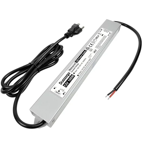 Miniatura 10 de Controlador LED Fuente de alimentación de 12 voltios 120 V AC a 12 V CC Convertidor 60W 5A Transformador de bajo voltaje IP67 Adaptador