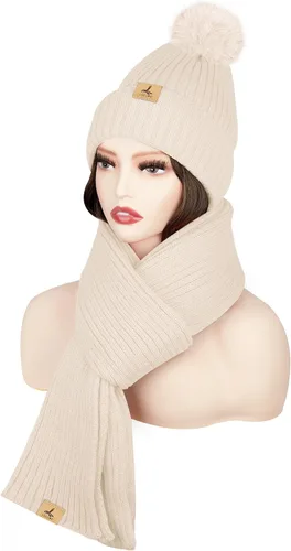 Miniatura 2 de Conjunto de guantes para pantalla táctil y gorro para exteriores