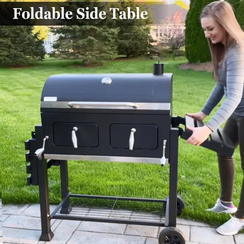 Miniatura 7 de Sophia & William Parrillas de Barbacoa de Carbón Extra Grandes con 794 Pulgadas Cuadradas de Área de Cocción, Parrilla de Barbacoa Resistente