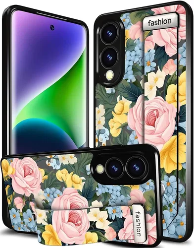 Miniatura 102 de Compatible para Samsung Galaxy S23 Funda Bonita con Correa Soporte Dedo Kickstand, Fundas de Silicona Geniales de Diseñador Funda Cover - Mariposa