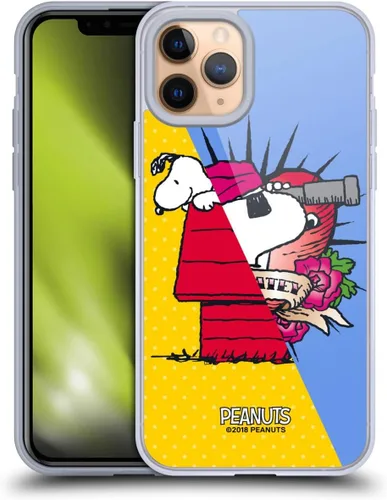 Miniatura 238 de Head Case Designs Funda de gel con licencia oficial de Peanuts Snoopy & Woodstock Halfs and Laughs [protección de grado militar] compatible