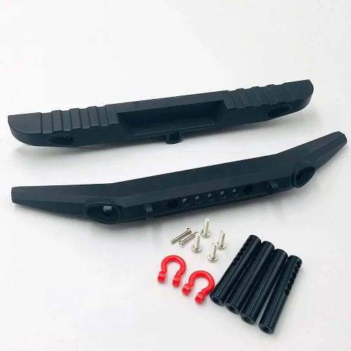 Miniatura 2 de KYX Racing TRX4 ABS Raptor Cuerpo Duro y Parachoques Delantero Trasero & Repuestos Rack 12.795 in Carrocería Camión Carcasa Blanca