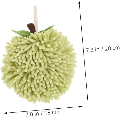 Miniatura 2 de 2pcs Chenille Hand Towels Fuzzy Super Absorbent and Quick Drying for Bathroom and Kitchen Cute Hanging Design for Easy Storage and Versatile Use