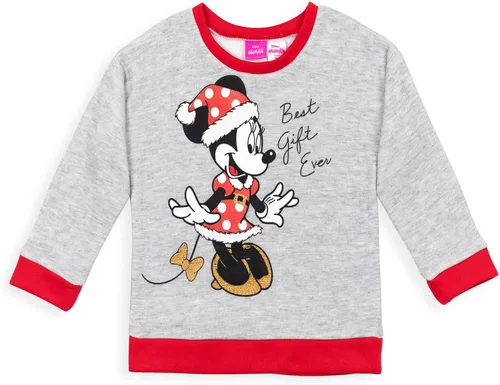 Miniatura 2 de Disney Mickey Mouse Minnie Mouse - Conjunto de sudadera de vellón y leggings de Navidad para niñas de bebé a niño grande