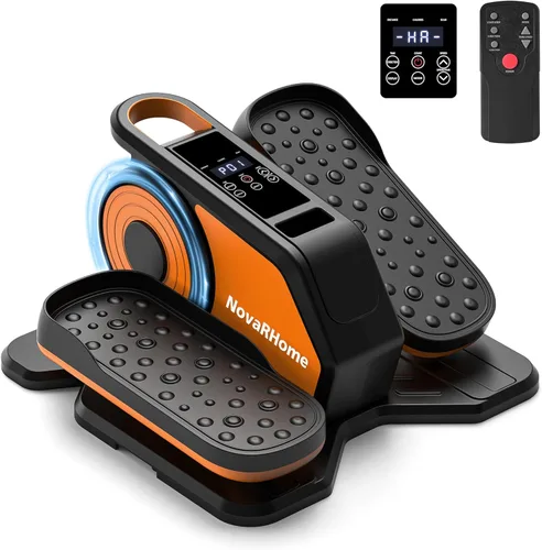 Máquina elíptica para debajo del escritorio, silenciosa y portátil, ejercitador de pedal sentado con control remoto, máquina eléctrica de bajo