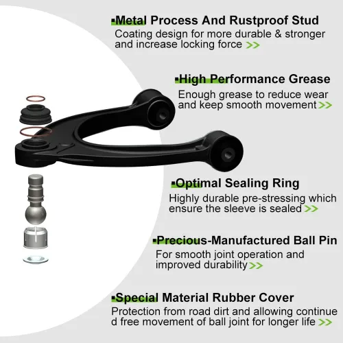 Miniatura 7 de SCITOO Kit de suspensión delantera de 6 piezas de repuesto para Nissan 200SX 1995-1999 para Nissan 200SX 1995-1999 para Nissan Sentra
