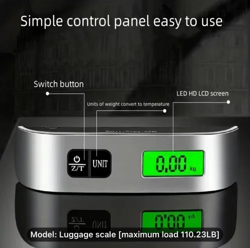 Miniatura 3 de Báscula digital de equipaje, báscula de pesaje de equipaje, báscula digital de peso de equipaje para bolsa grande, báscula portátil de mano