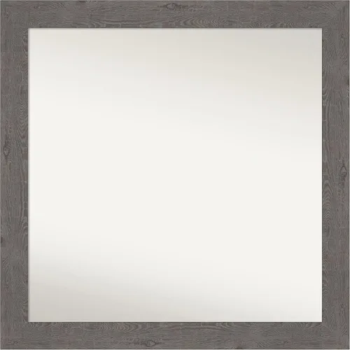 Miniatura 332 de Amanti Art Espejo de baño gris para sobre el fregadero, 31 x 48 pulgadas, espejo de tocador rectangular estrecho de color gris, marco de madera