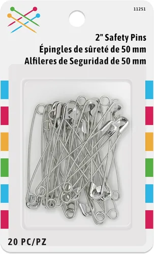 Miniatura 2 de Prym - Pines de seguridad grandes, 20 unidades, L, de zinc (Paquete de 2)