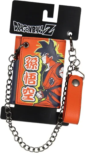 Miniatura 5 de Dragon Ball Z Anime Son Goku Tri-Fold Snap Cierre Cartera de cadena