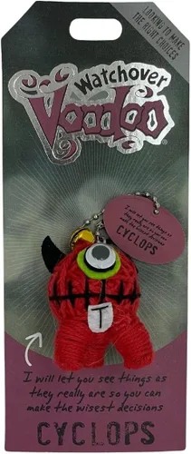 Watchover Voodoo Llavero de cíclope de 3 pulgadas, regalo hecho a mano para traer buena suerte y positividad dondequiera que vayas