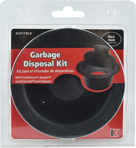 Miniatura 7 de Keeney Manufacturing K5417BLK - Brida y tapón de eliminación de basura, color negro