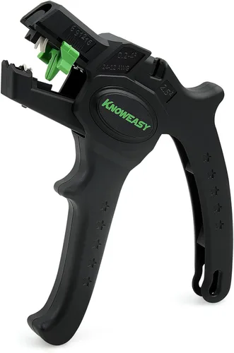 Miniatura 9 de Knoweasy pelacables automático y cortador, herramienta de pelado de alambre resistente 2 en 1 y herramienta de pelado de alambre para reparación