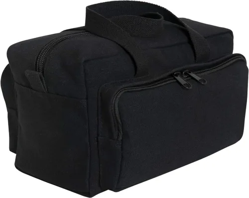 Miniatura 8 de Rothco 9113: Bolso de herramientas para mecánicos tipo G.I. con cremallera de bolsillo y sello militar Negro
