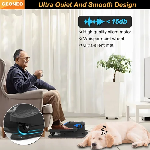 Miniatura 4 de Under Desk Elliptical Machine, Electric Elliptical Exerciser for Senior, Quiet & Small Electric Seated Pedal Exerciser for Home with Monitor, Remote