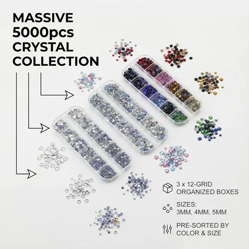Miniatura 5 de Worthofbest Hotfix - Kit de herramientas aplicadoras de diamantes de imitación con diamantes de imitación, kit de varita fija en caliente para ropa