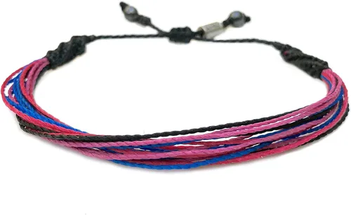 Miniatura 36 de Rumi Sumaq Pulseras de Orgullo y Bandera del País con Atadura de Tirón — Pulseras Macramé Trenzadas a Mano, Nudo de Pescado y Trenzadas Ajustables