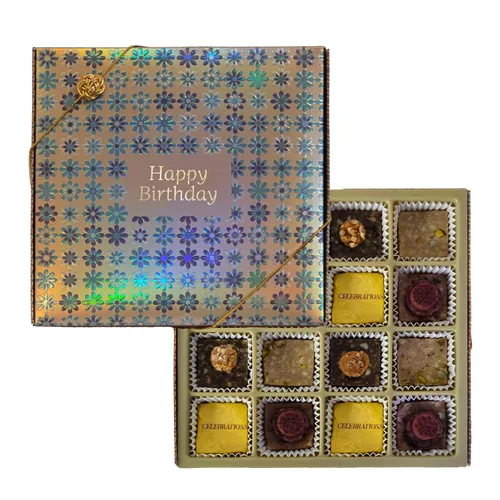 Miniatura 18 de Laumiere Gourmet Fruits – Colección Celebraciones – Cesta de cumpleaños con frutas y frutos secos, pasteles y velas, sin azúcar añadido, sin gluten