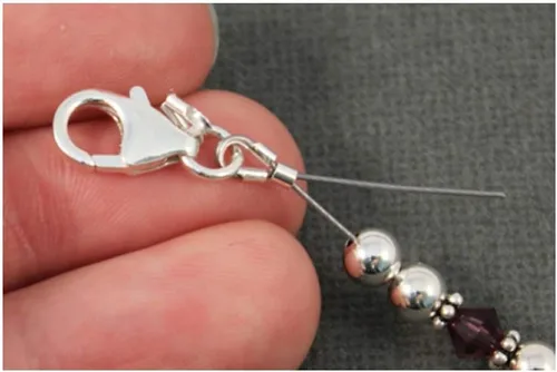 Miniatura 5 de Adabele - Protector de hilo de alambre resistente al deslustre, 50 unidades, chapado en plata de ley (agujero de 1.6 ft/0.02 pulgadas)