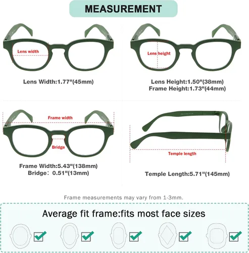 Miniatura 8 de Eyekepper Paquete de 5 lentes de lectura para mujer (uno para cada color, +0.00)