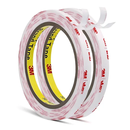 Miniatura 7 de 3M - Cinta de montaje de doble cara VHB de 1 x 15.4 pies y 0.025 pulgadas de grosor, color blanco, 4930, cinta adhesiva de espuma impermeable