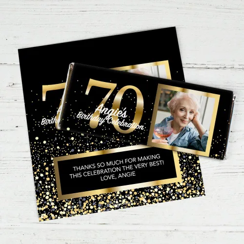 Miniatura 19 de Regalos personalizados de fiesta de dulces de 30 cumpleaños de 12 quilates con fotos de barras de chocolate y envoltorios, regalos para invitados