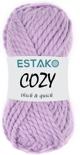 Miniatura 12 de Estako Cozy Thick & Quick Yarn - Hilo acogedor grueso y rápido, 20% lana, 80% acrílico, suave, súper voluminoso, peso #6, para tejer y hacer 50187