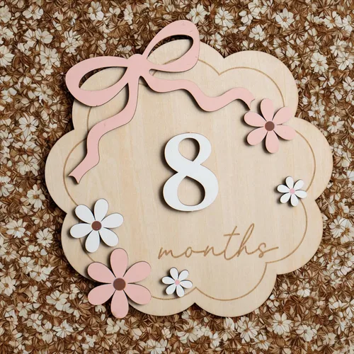 Miniatura 4 de Señal de hito mensual para bebé, hito mensual del bebé de 1 a 12, hito del mes para bebé, hito del mes del bebé, accesorios de fotografía para B11