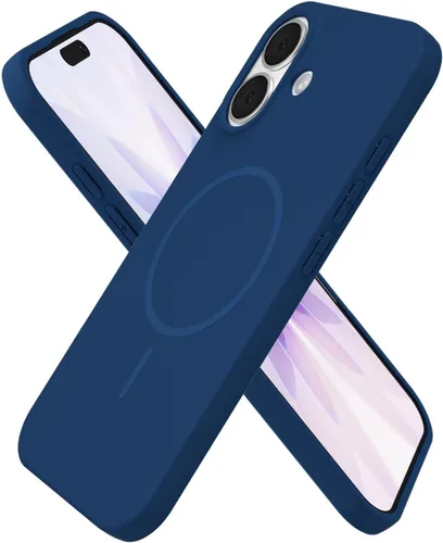 Miniatura 80 de oakxco Funda de silicona Mag Safe para iPhone 17 Pro Max, funda magnética delgada y fina compatible con carga inalámbrica MagSafe, bonita funda Negro