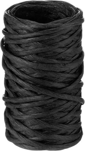 Syhood Alambre Floral de Vid de 65 Pies Alambre de Atar para Envolver Manualidades Ramos de Flores (Negro, 1 Rollo)