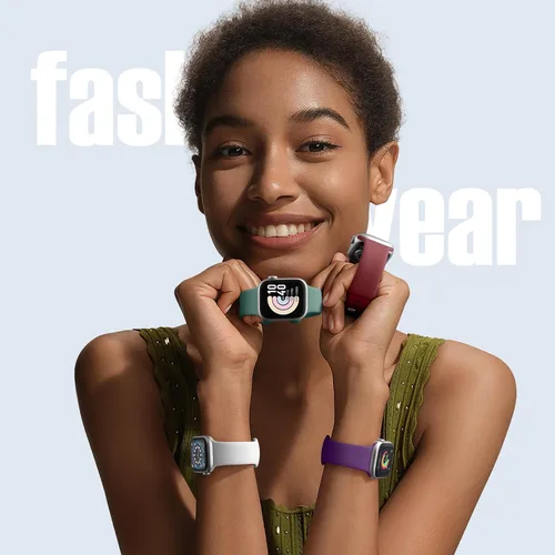 Miniatura 2 de DaQin - Paquete de 8 correas deportivas compatibles con Apple Watch de 38, 40, 41, 42, 44, 45, 46 y 49 mm, correa impermeable de silicona suave