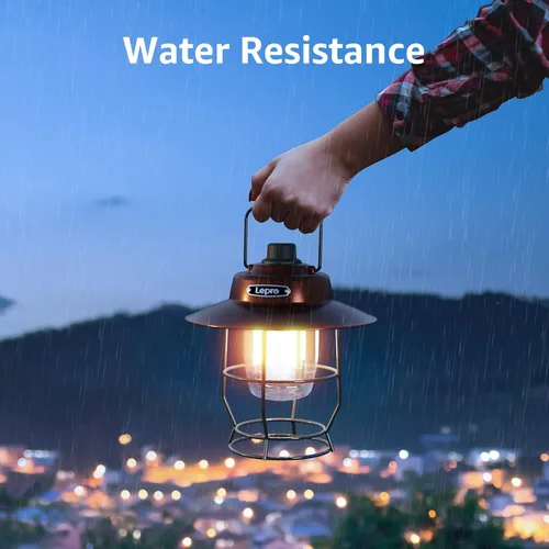 Miniatura 8 de Lepro Bundle - 2 artículos: Linterna de camping LED recargable vintage Lepro y LE LED linterna de camping recargable, 1000LM, 4 modos de luz