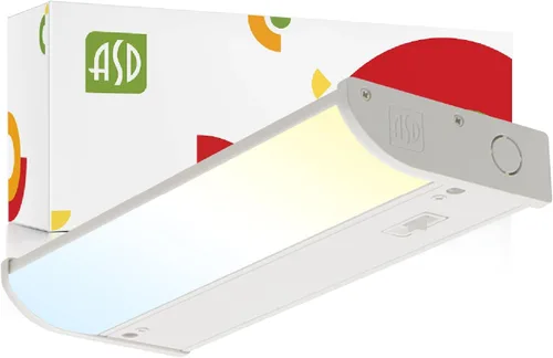 ASD Iluminación LED para debajo del gabinete, 9 pulgadas, 3 W, 202 LM, luces regulables cableadas para debajo del gabinete para cocina, 3000 K
