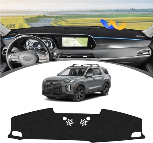 Miniatura 20 de FIILINES Cubierta para tablero Compatible con Mazda 3 2010-2013 Accesorios Tapete para tablero para Mazda 3 Accesorios Tapete para salpicadero