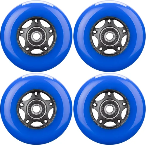Miniatura 10 de Ruedas de patinaje en línea con rodamientos ABEC-9 y espaciadores flotantes para cuchillas patines de hockey, 85A para interiores y exteriores, 2.43