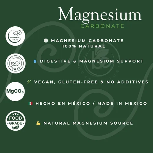Miniatura 4 de Carbonato de Magnesio – 7g x 4 Cubos (Paquete) – Carbonato de Magnesio Puro – Grado Alimenticio – Sin GMO, Sin Gluten, Vegano – Carbonato