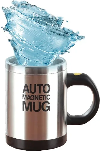 Mengshen Taza autoagitadora de acero inoxidable mezcla automática para viajar por la mañana oficina hombres y mujeres MS-A004M Negro