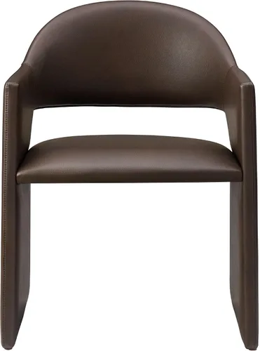 Miniatura 8 de Modway Talia - Sillón de comedor de cuero vegano en color espresso