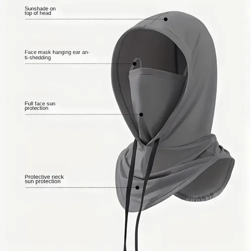 Miniatura 2 de Paquete de 3 pasamontañas de verano con protección UV, transpirable, máscara facial para hombres y mujeres, motocicleta, ciclismo, pesca