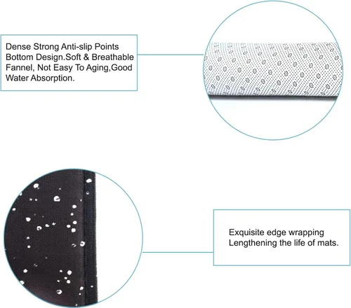 Miniatura 5 de Juego de cortinas de ducha de baño, 5 piezas, cortina de baño de tela impermeable con 12 ganchos, cubierta para tapa de inodoro y tapete de baño