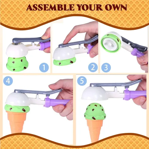 Miniatura 3 de Dulces Regalos Liberty Imports, juego de helados con puesto de comida rápida para niños