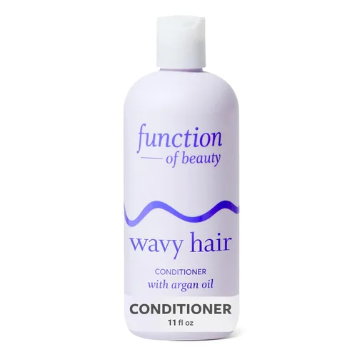 Function of Beauty Acondicionador para cabello ondulado, sin sulfatos para una textura ondulada natural, ligero, antiencrespamiento, fortalecimiento